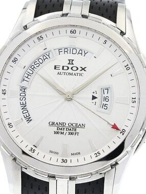 EDOX Grand Ocean 83006-3-AIN Day date Silver Dial Automatic Men's Watch_958199